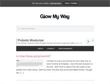 Tablet Screenshot of glowmyway.com